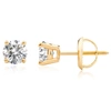 Max + Stone Certified 14k Yellow Gold Lab Grown Diamond Solitaire Stud Earrings (3/4 Ct. Tw) In Gold