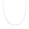 Ross-simons Italian 1mm Sterling Silver Adjustable Snake-chain Necklace In Metallic