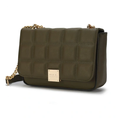 Mkf Collection By Mia K Nyra Quilted Vegan Leather Women's Shoulder Bag In Green