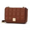 Mkf Collection By Mia K Nyra Quilted Vegan Leather Women's Shoulder Bag In Brown