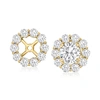 Ross-simons Diamond Earring Jackets In 14kt Yellow Gold In Gold