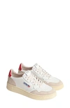 Autry Logo-patch Lace-up Sneakers In Wht/red