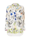 Semicouture Hollywood-print Long-sleeve Shirt In Multicolour