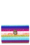 Kurt Geiger London Party Eagle Drench Clutch In Multi