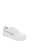 Puma Cali Court Sneaker In  White-cool Light Gray