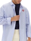 Family First Shirt With Logo In Blue
