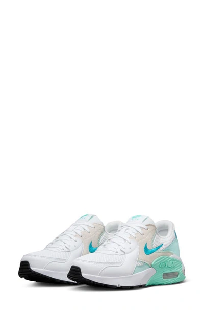 Nike Women's Air Max Excee Casual Sneakers From Finish Line In White/teal Nebula