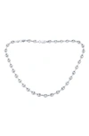 Bling Jewelry Anchor Mariner Chain Necklace In Silver