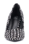New York And Company Belle Reptile Embossed Pump In Black Boucle