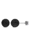 DELMAR BLACK SPINEL CUFF LINKS