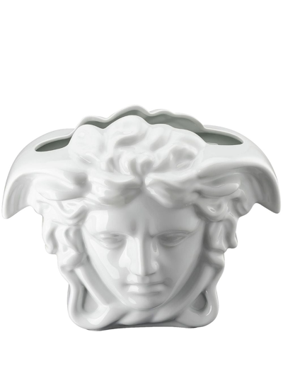 Versace Medusa Grande Porcelain Vase (37cm) In White