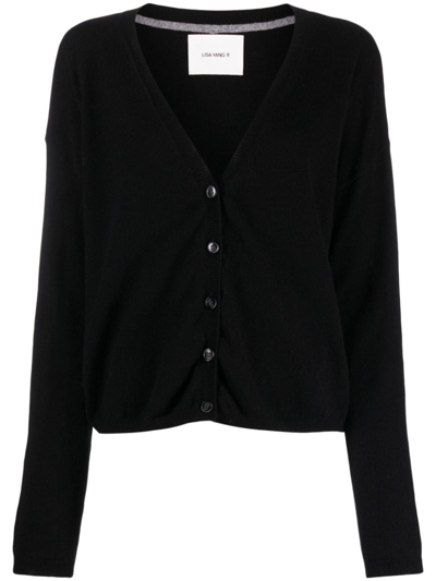 Lisa Yang V-neck Cashmere Cardigan In Black