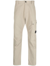 C.p. Company Ottoman Lens-patch Cargo Trousers In Nude