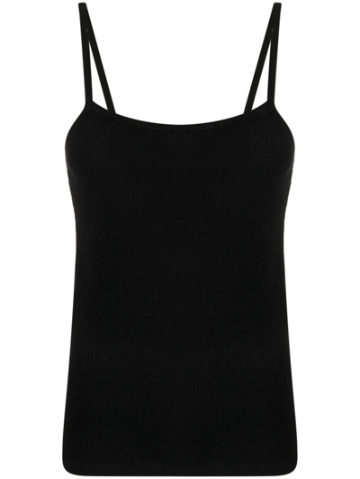 Cashmere In Love Amaya Knitted Tank Top In Schwarz