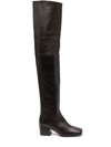 LEMAIRE 60MM LEATHER THIGH-HIGH BOOTS