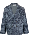 PIERRE-LOUIS MASCIA JACQUARD DOUBLE-BREASTED BLAZER