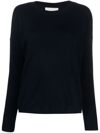 Lisa Yang Long-sleeve Ribbed Cashmere Jumper In Blau