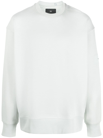 Y-3 Oversized Logo-appliquéd Organic Cotton-jersey Sweatshirt In White