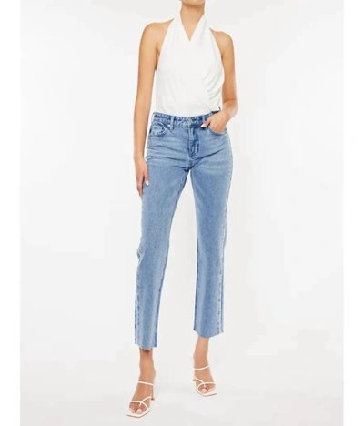 Kancan Evelyn Mid Rise Jeans In Blue