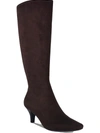 Impo Namora Womens Wide Calf Zipper Knee-high Boots In Beige