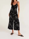 Z SUPPLY SUMMERLAND ABSTRACT JUMPSUIT IN BLACK