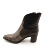 Casta Twist Combo Heeled Boots In Black/pewter In Multi