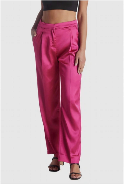 Lucy Paris Rowe Pant In Fuchsia In Pink