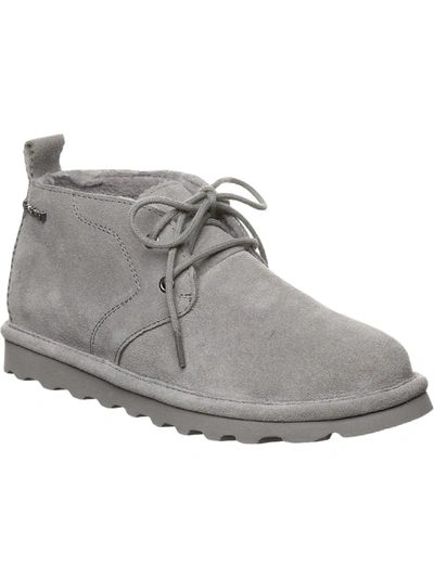 Bearpaw Skye Genuine Shearling Lined Suede Chukka Boot In Gray Fog