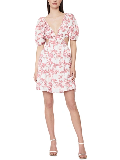 Bardot Womens Summer Cut-out Mini Dress In Multi