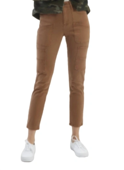 Oat New York Mid-rise Carpenter Skinny Ankle Pant In Toffee In Brown