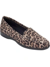 Easy Spirit Devitt 10 Womens Leather Slip On Loafers In Brown