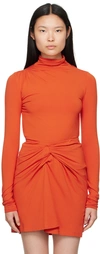 Isabel Marant Étoile Orange Lou Turtleneck In 11or Orange