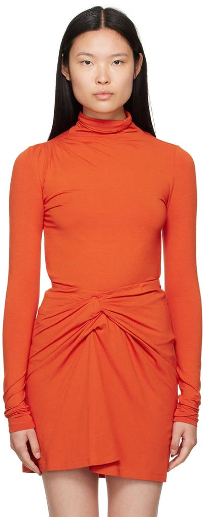 Isabel Marant Étoile Orange Lou Turtleneck In 11or Orange