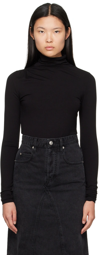 Isabel Marant Étoile Black Lou Turtleneck In 01bk Black