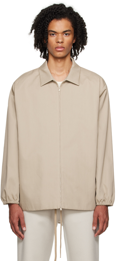 Fear Of God Eternal Cotton-canvas Chore Jacket In Neutral