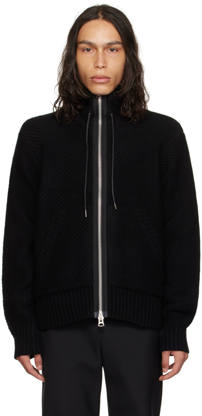 Sacai Black Zip Hoodie