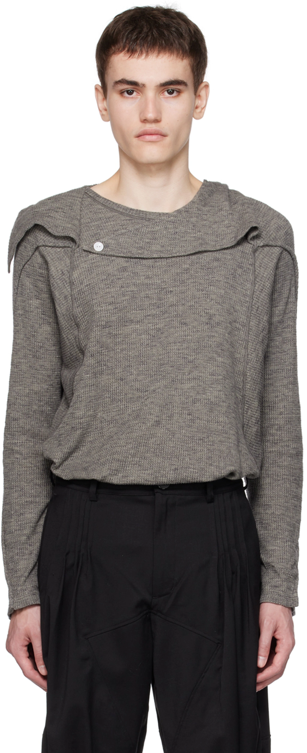 Kiko Kostadinov Gray Solon Hoodie In 灰色 | ModeSens