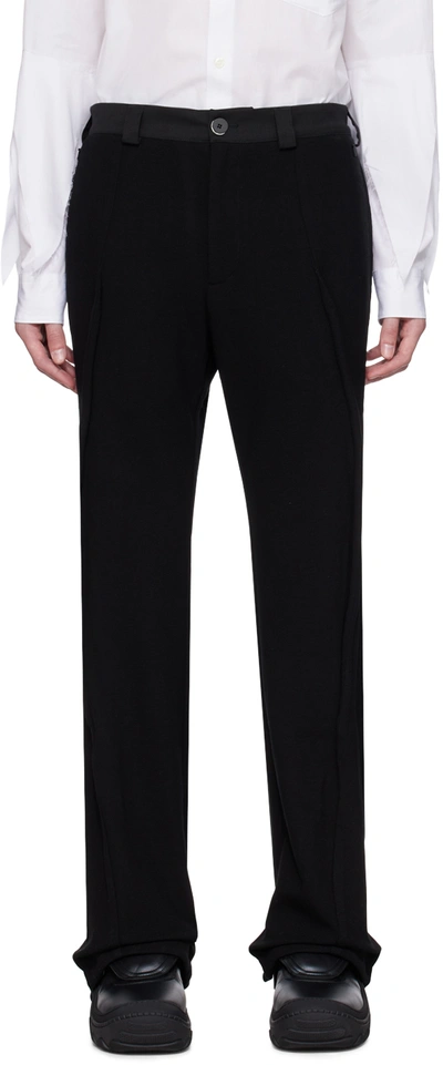 Kiko Kostadinov Black Agathon Trousers In Sable Black