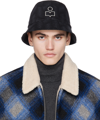 Isabel Marant Black Haley Bucket Hat In 02fk Faded Black