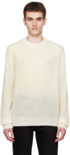 BERNER KUHL WHITE CREWNECK SWEATER