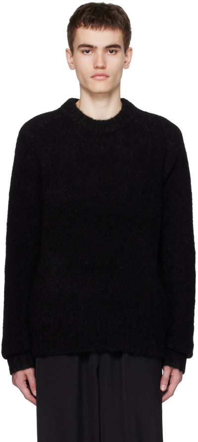 Berner Kuhl Black Crewneck Sweater In 009 Black