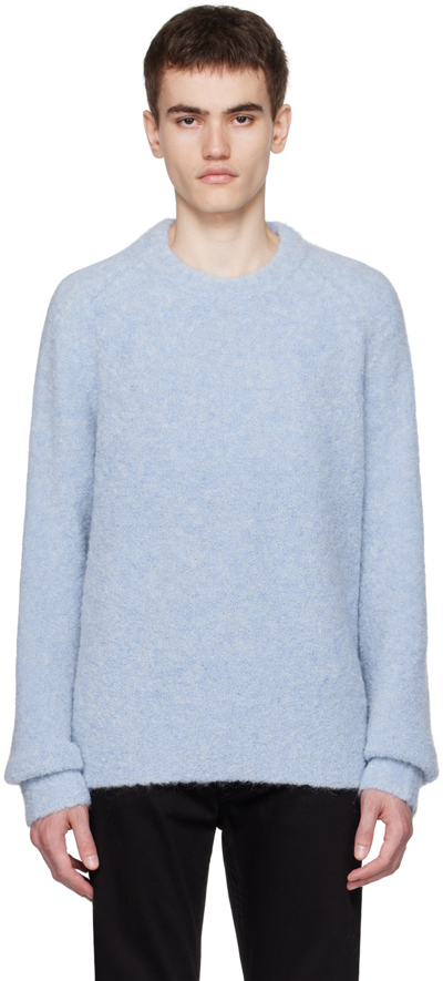 Berner Kuhl Blue Crewneck Jumper In 052 Sky Blue