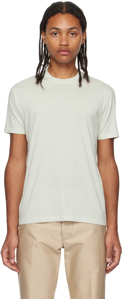 Tom Ford Off-white Embroidered T-shirt