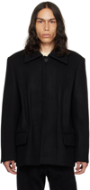 We11 Done Black Vented Jacket In Black