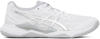 ASICS WHITE & SILVER GEL-TACTIC 12 SNEAKERS