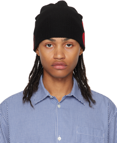 Undercover Black Embroidered Beanie