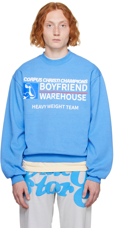 Video Store Apparel Blue 'heavyweight Team' Sweatshirt