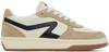 Rag & Bone Retro Colorblock Low-top Court Sneakers In Dove/sand
