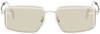 FENDI WHITE RECTANGULAR SUNGLASSES