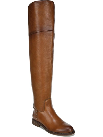 Franco Sarto Haleen Womens Leather Wide Calf Knee-high Boots In Green